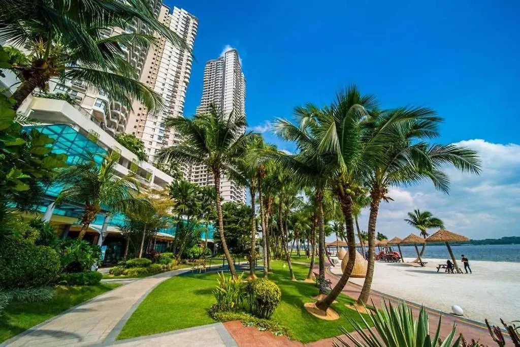 淡雅柔和海景套房四卧四卫12-16人适合家庭入住 金海湾danga Bay Johor Bahru